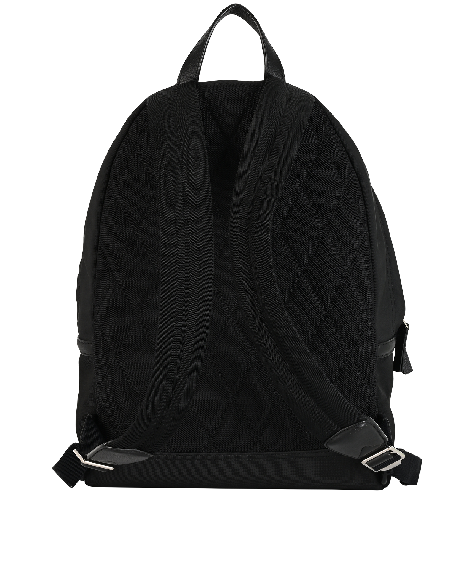 Backpack, &pound;295, Handbags, Black, Nylon, Back view